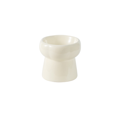 Taça Cerâmica Alta Ondulada 130ml Beige