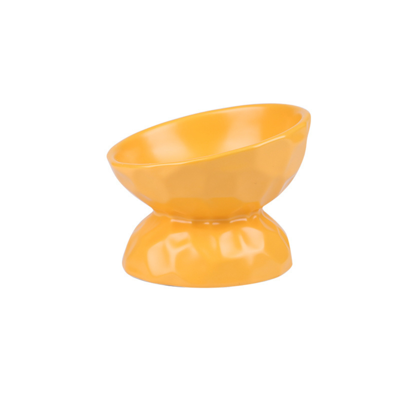 Taça Cerâmica Inclinada c/ efeito 280ml Amarela