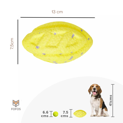 Bola de rugby Resistente | Cão | FOFOS