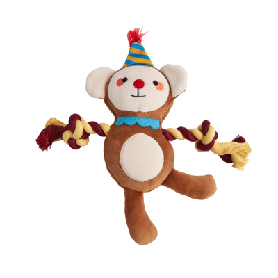 FOFOS Macaquinho Macio para Roer – Para Cachorros/Cães Raça Pequena