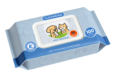 FOFOS Toalhitas Limpeza para Animais 100 Unid. Sem Perfume