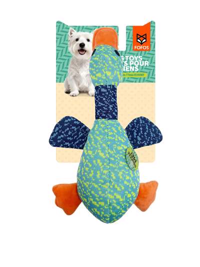 Brinquedo FlyKnit Pato Multicor para Cães