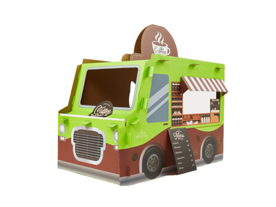 Arranhador para Gato Coffee Bus – Design Divertido em Forma de Autocarro