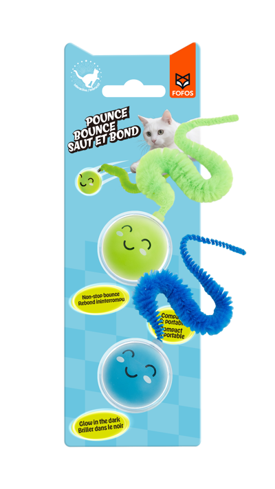 Brinquedo para Gato – Bolas Saltitantes que Brilham no Escuro (Pack 2)
