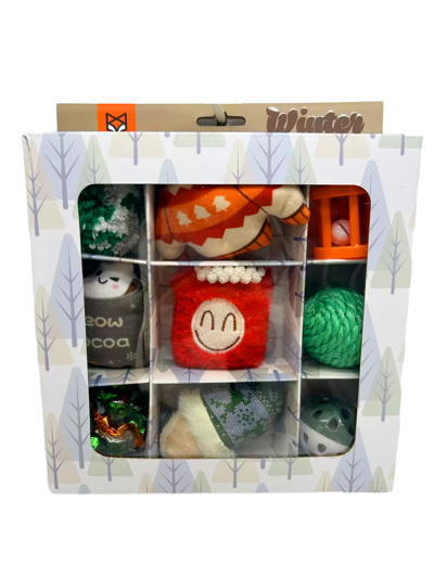 Conjunto de Brinquedos para gato 9 peças - Edição de Inverno