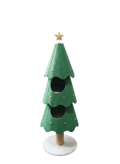 Arranhador Árvore de Natal XXL com Duas Camas