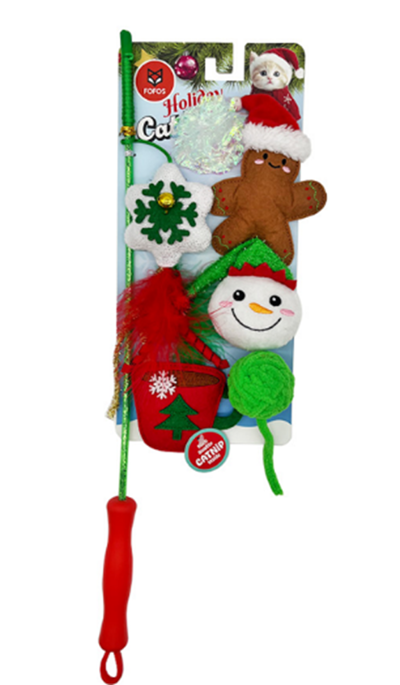 Varinha de Natal para gato  6 peças