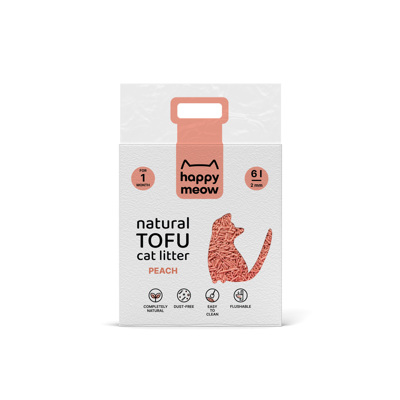 HAPPY MEOW AREIA  Pêssego 2mm 6L
