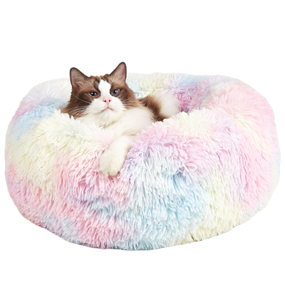 Cama Relax Tie-Dye Donut para Animais de Estimação FOFOS